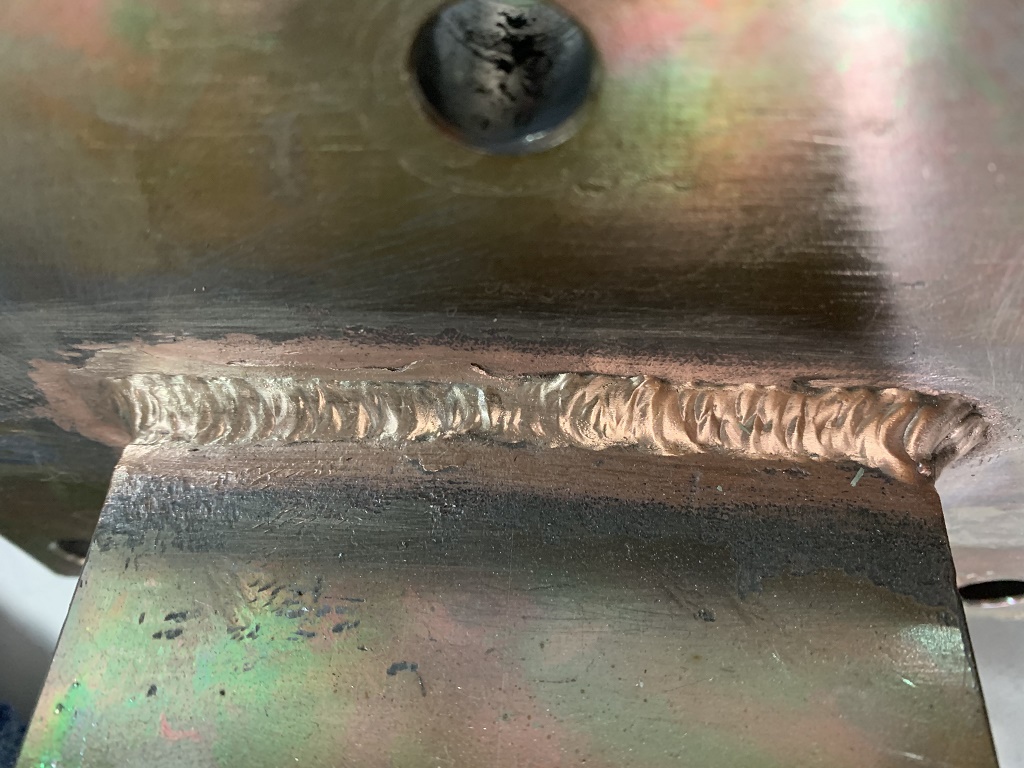 C1020 無酸素銅の厚板TIG溶接