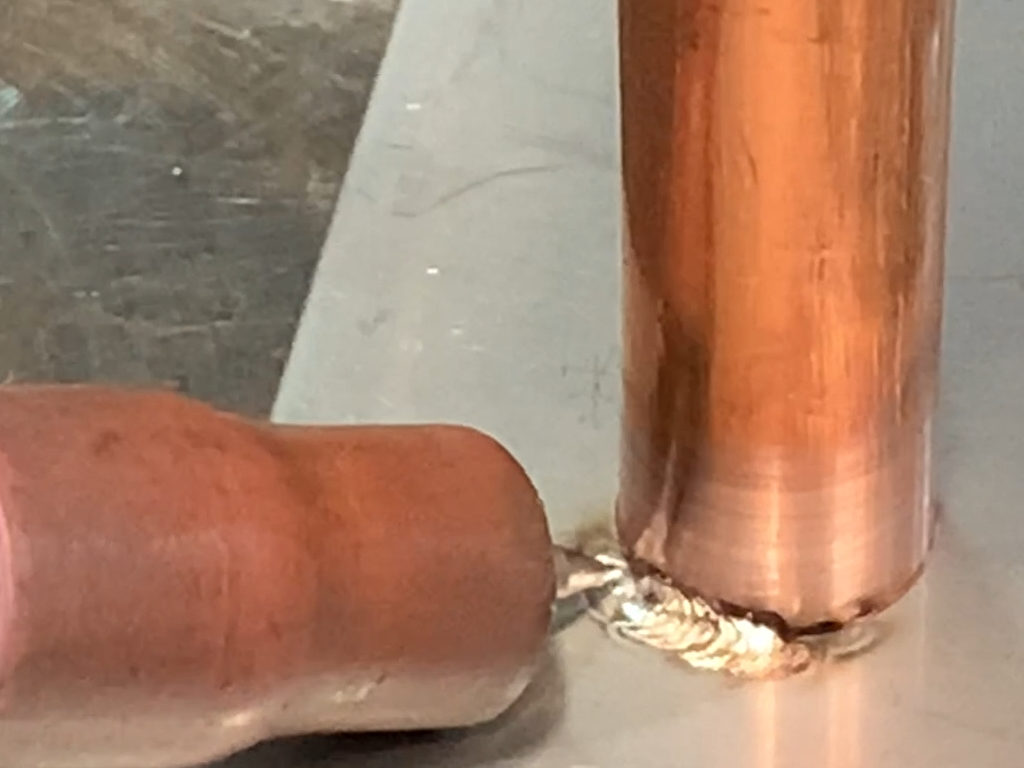SUS304と銅管の異種金属溶接に挑戦！